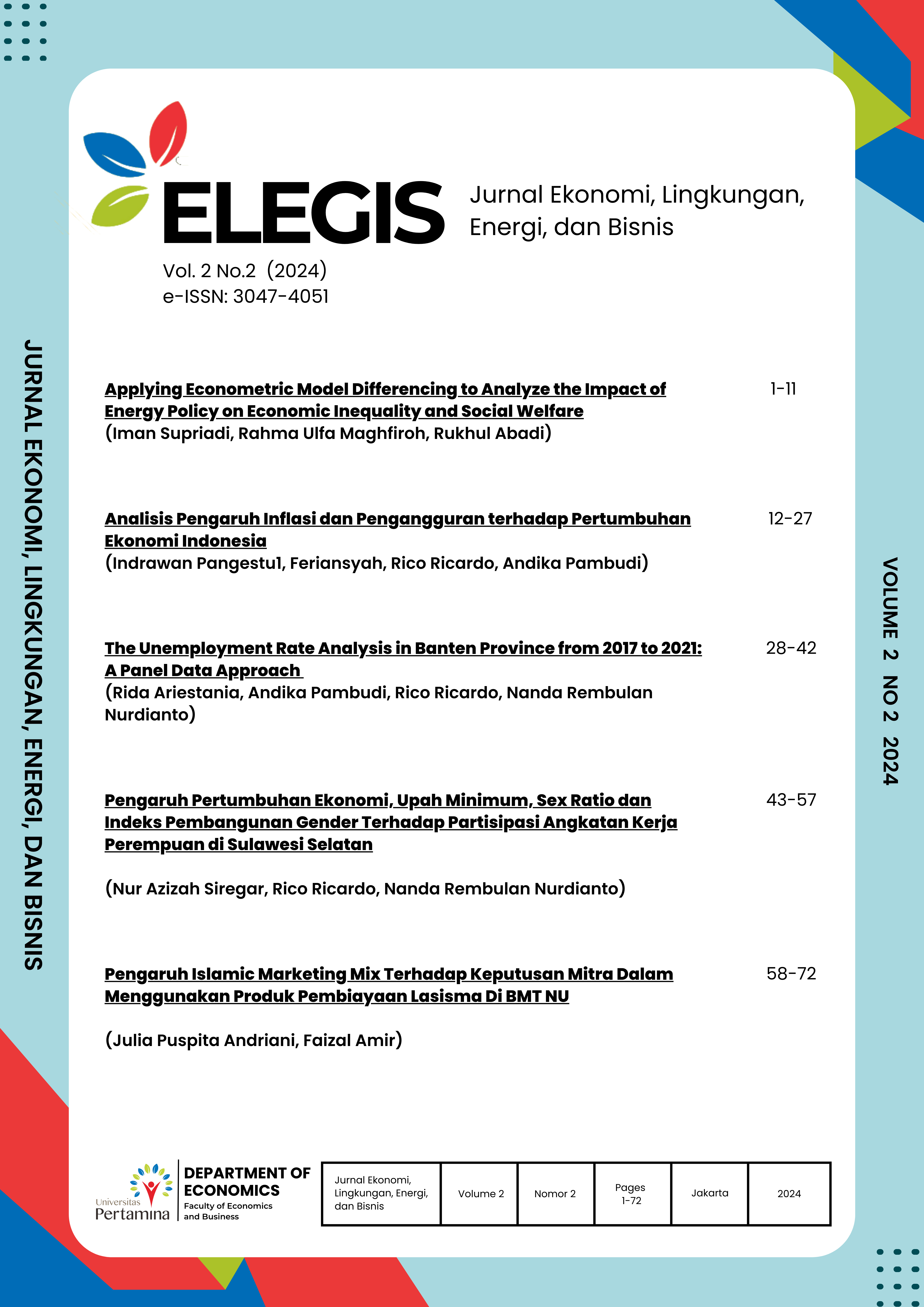 					View Vol. 2 No. 2 (2024): Jurnal Ekonomi, Lingkungan, Energi, dan Bisnis
				