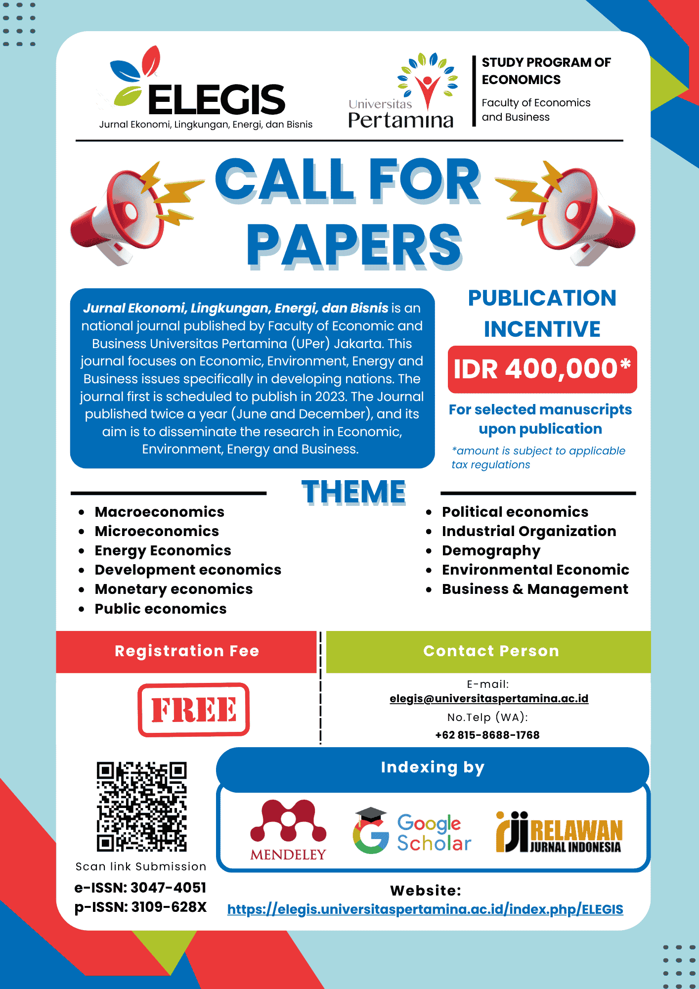 Call For Papers ELEGIS